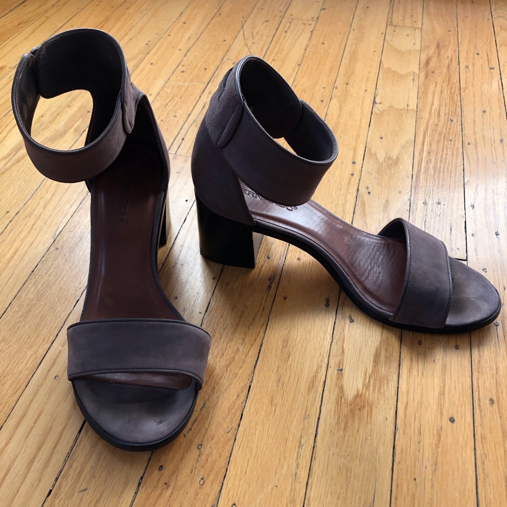 Bernardo block heel ankle strap sandals